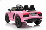 Audi R8 Spyder Mini Ride on Car In Pink - 12V 2WD