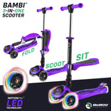 RiiRoo 3 in One Bambi Kids Scooter