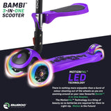 RiiRoo 3 in One Bambi Kids Scooter In Purple