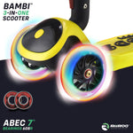 RiiRoo 3 in One Bambi Kids Scooter In Yellow