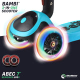 RiiRoo 3 in One Bambi Kids Scooter