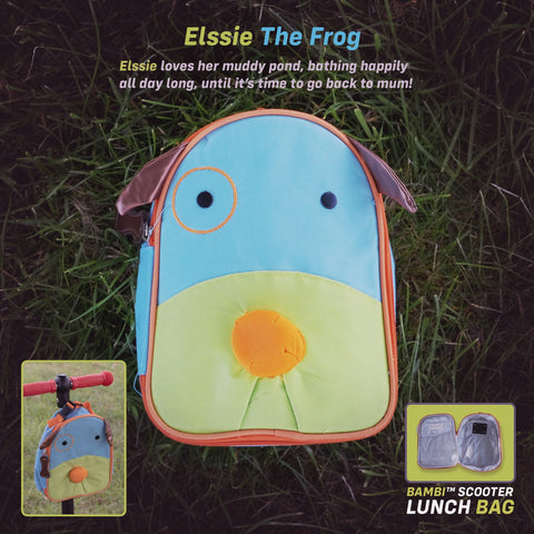 Kids Scooter Lunch Bag Accessory - Elssie The Frog