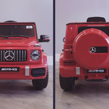 Mercedes G63 AMG Licensed Ride On Car In Red 12V 2WD