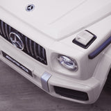 Mercedes G63 AMG Licensed Ride On Car In White 12V 2WD