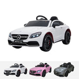 Mercedes Benz C63 AMG Licensed Ride on Car In White - 12V 2WD
