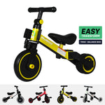 RiiRoo 3 in 1 Kids Tricycles Trike 3 Wheel Toddler Balance Bike Adjustable Seat