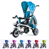 RiiRoo 4 In 1 Buggy Stroller Trike Bike Light Blue