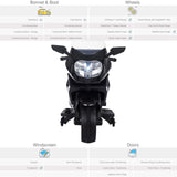 RiiRoo BMW F 800 GT Style Ride On Bike - 12V