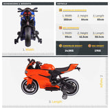RiiRoo Ducati Style 12V Ride On Motorbike with MP3