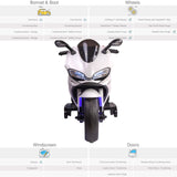 RiiRoo Ducati Style 12V Ride On Motorbike with MP3