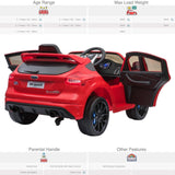 RiiRoo Ford Focus RS Ride On Car - 12V 2WD