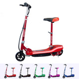 RiiRoo Kids Electric Scooter With Seat & LED's Red