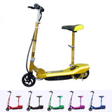 RiiRoo Kids Electric Scooter With Seat & LED's Yellow