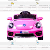 RiiRoo Kids VW Beetle Style Ride on Car - 12v Battery
