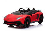 RiiRoo Lamborghini Aventador Ride on Car - 12V 2WD Red