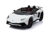 RiiRoo Lamborghini Aventador Ride on Car - 12V 2WD White