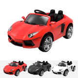 RiiRoo Lamborghini Aventador Style Mini Ride on Car - 12V 2WD Red