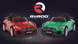 RiiRoo Mercedes Benz AMG GT R Ride On Car red and green front