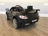 RiiRoo Mercedes SLS Style Ride On Car in black back view