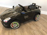 RiiRoo Mercedes SLS Style Ride On Car in black left side