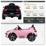 RiiRoo Porsche Macan Style Ride on Car - 12V 2WD