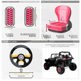 RiiRoo RiiRoo MaxPow™ UTV-MX Ride on Buggy - 24V 4WD