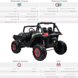 RiiRoo RiiRoo MaxPow™ UTV-MX Ride on Buggy - 24V 4WD